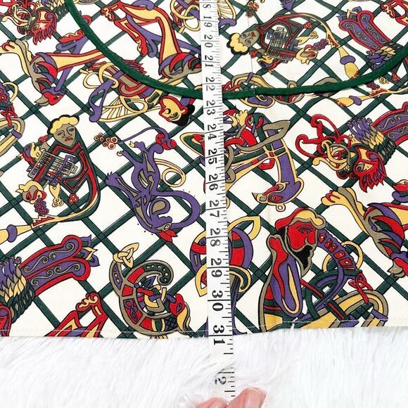 Ulster Weaver Cotton Apron Abstract Art Style Design - Picture 2 of 6